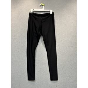 Calypsa Women's Chlorine Resistant Long Swim Leggings Black, Medium